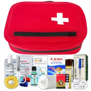 Custom waterproof empty outdoor car family travel tactical survival set emergency medical mini first aid kit