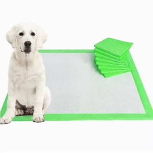 Tapis d'apprentissage pour chiots avec fonction anti-odeur, tapis absorbant pour chien de couleur verte avec autocollants adhésifs - Product Image 5