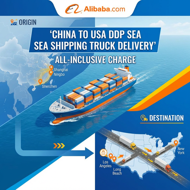 USA LCL Express Sea Truck Delivery Service Fast Door-to-Door Freight Forwarder Consolidation Agent Warehousing 24/7