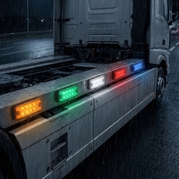 Nouvelle lampe latérale universelle 24V 8 LED pour camion, semi-remorque et poids lourd