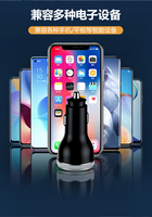 SUNDA 51W PD30W QC3.0 Pengisi Daya Mobil Cepat dengan Layar Digital 2-Port USB C Cargador Para Carro Adaptor Pemantik Rokok untuk iPhone