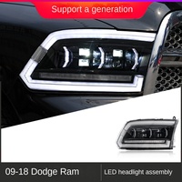 Pour Dodge pour Ram 1500 2500 feux de voiture 2009-2018 projecteur LED lampe frontale feux diurnes 12V accessoire automobile