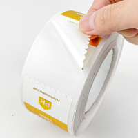 Étiquettes personnalisées avec logo imprimé, autocollants en feuille d'or pour emballage, autocollants en vinyle imperméables, impression d'étiquettes en rouleau, autocollants ronds