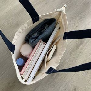 Bolsa de Mano de Lona de Algodón con Logotipo Personalizado al por Mayor para Mujer, Bolsa de Compras Cruzada con Diseño de Letras Personalizadas - Product Image 3