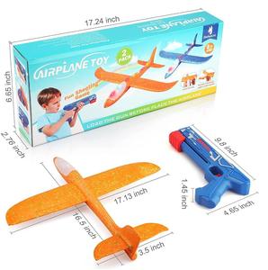 1 lanucher + 2 máy bay ngoài trời bay máy bay phóng đồ chơi 2 chế độ bay dẫn bọt tàu lượn catapult máy bay đồ chơi - Product Image 2