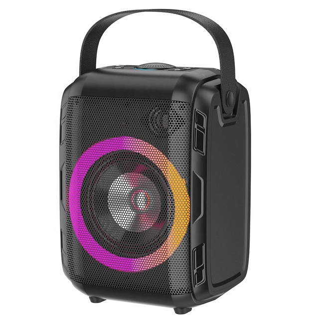W-KING T9S Home Party Music LED Light Karaoke Bluetooth Mini Speakers Box with Remote Control, 4000mAh Capability, CE, FCC, ROHS
