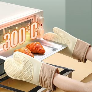 Gants de four en silicone à motif diamant, résistants aux hautes températures, isolants thermiquement, anti-brûlure, outils de cuisine et de pâtisserie - Product Image 3