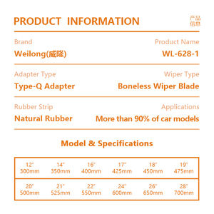 Limpiaparabrisas sin hueso multifuncional OEM al por mayor 15 adaptadores limpiaparabrisas suave limpiaparabrisas sin marco - Product Image 5