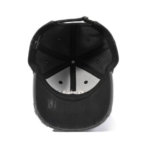 Casquette de baseball en coton lavé personnalisée OEM, 6 panneaux, non structurée, brodée, casquettes de papa en gros pour hommes - Product Image 3