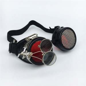 Gafas de Malla Monoculares Retro de Moda 2019 al por Mayor Baratas de Fábrica, Gafas de Aumento para Cosplay, Gafas Steampunk Góticas - Product Image 4