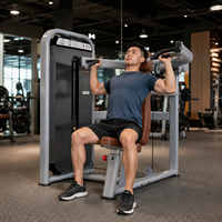 Mesin Fitness Pin Loaded Seated Shoulder Press dengan Kursi yang Dapat Disesuaikan untuk Penggunaan di Gym Komersial dan Klub Kesehatan
