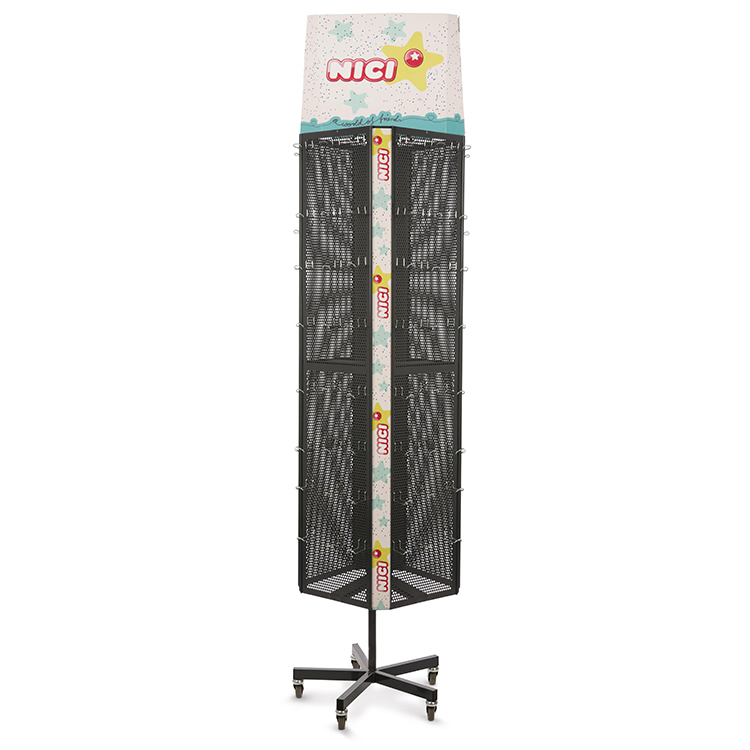 Apache Mobile Roller Metal Plush Keychain Powder Coated Display Stand for Store Display Use — view 4