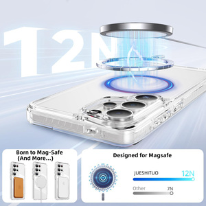 Étui de téléphone transparent magnétique ATB pour Samsung S26 Ultra Étui de téléphone <span class=keywords><strong>portable</strong></span> TPU+PC Coque arrière transparente pour Samsung - Product Image 5