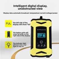 Chargeur d'impulsions intelligent 12V 6A 72W pour batterie au plomb pour moto et voiture