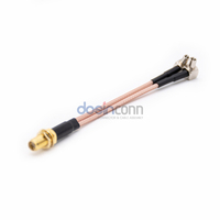 Adaptateur coaxial SMA femelle vers TS9 mâle 3G, câble pigtail pour montage en saillie