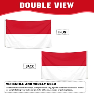 Doppelseitige Werbe-Polyesterbanner-Flaggen 90x150cm Maßgefertigte Flagge Indonesien Nationalflagge Indonesisch Sang Saka Merah Putih - Product Image 5