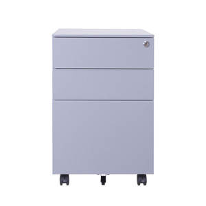 Petites armoires de rangement en métal modernes à 3 tiroirs bureau serrure de piédestal Mobile pour bureau à domicile cuisine salle de sport école supermarché - Product Image 1