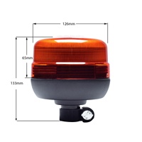 Neue R65 12V/24V LED Beacon Blitz lampe Helle Warnung Blinkendes Sicherheits licht für PKW LKW Traktoren