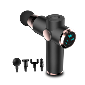 Pistola per Massaggio Muscolare Profondo Portatile con 4 Testine, Display Digitale, Ricaricabile, Controllo del Tempo e Massaggiatore a Percussione - Product Image 1