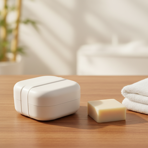 Boîte de rangement de <span class=keywords><strong>savon</strong></span> en bambou de forme carrée naturelle avec couvercle étui de rangement de barre de shampooing de <span class=keywords><strong>voyage</strong></span> durable <span class=keywords><strong>pour</strong></span> salle de bain cuisine - Product Image 2