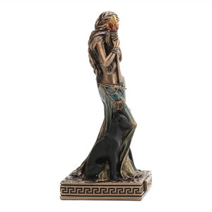 รูปปั้นขนาดเล็ก เวีวิสต้า เฮคาเต้ เทพีแห่งเวทมนตร์กรีก ทำจากทองสัมฤทธิ์หล่อเย็นและเรซิ่น - Product Image 4