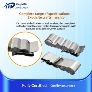 Silver Stainless Steel Photovoltaic Cable Clamp and Mounting <strong>Bracket</strong> for Solar Panel Wire Clips and Grounding Clamps - Product Image 2