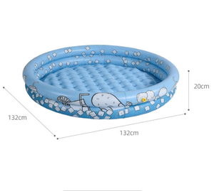 Piscine gonflable pour enfants en PVC durable, pour jouer en extérieur et en intérieur, amusement aquatique polyvalent avec plusieurs couleurs - Product Image 2