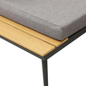 YOHO ชุดโซฟา4ชิ้นทำจากไม้อัดกรอบอะลูมิเนียมเฟอร์นิเจอร์สวนรูปทรงตัว L - Product Image 3