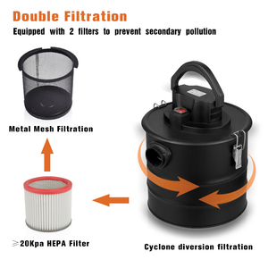 15L pour l'<span class=keywords><strong>aspirateur</strong></span> de filtration HEPA sec de <span class=keywords><strong>cendre</strong></span> avec le produit de rendement élevé de tube en métal - Product Image 4
