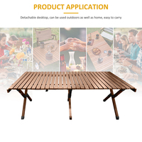 Table de camping pliante portable moderne en aluminium ultralégère pour l'extérieur, fabriquée en Chine