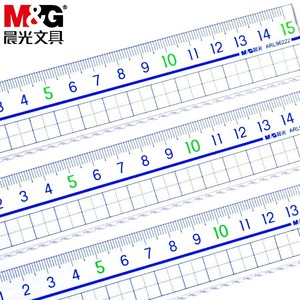 ไม้บรรทัดอะคริลิค M&G 15 ซม. เครื่องมือวาดเส้นหยักใส ARL96222 - Product Image 1