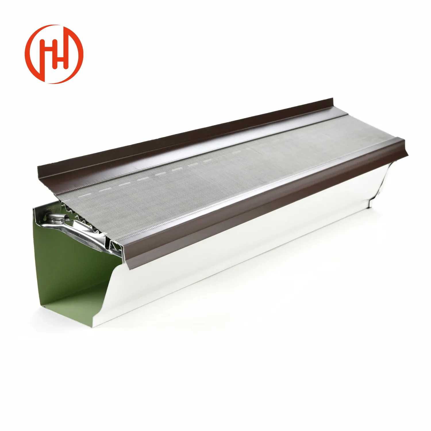 Barra trasversale professionale con pioggia grondaia in alluminio strip-cavo copertura in alluminio pioggia grondaia protezioni filtri