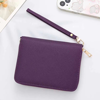 Portefeuille organisateur de budget A7 en cuir Saffiano 13 couleurs, le plus vendu, avec pochettes et feuille mobile disponible