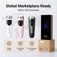 Appareil facial OEM à marque privée, appareil de sculpture du visage, machine de massage chaud-froid, appareil de soin de la peau du visage, produit de beauté de luxe