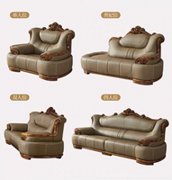 Nouveau canapé d'angle en cuir véritable Beno European Uginwood, confortable et haut de gamme, pour appartement, salon, hôtel, villa