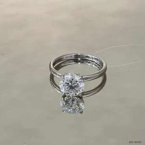 Juego de Anillos de Boda de Diamantes para Mujer al por Mayor, de Oro Genuino de 10k, 14k y 18k, con Diamante de Laboratorio de 1ct Crecido en Laboratorio y Certificado por IGI - Product Image 3