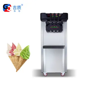 GQ-618NDB maquina de helados 2 + 1 saveurs mixtes CE approuvé machine à crème glacée/machine à yogourt glacé