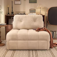 Canapé-lit ultra-luxueux multifonctionnel en tissu doux écologique de style moderne, idéal pour salon et hôtel