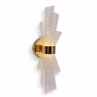 Applique Murale LED Dorée en Aluminium, Design Nordique Créatif Spirale Étoilée, Intensité Variable, CRI 90 Élevé, Garantie 3 Ans, Idéale pour Couloirs, Escaliers, Salons