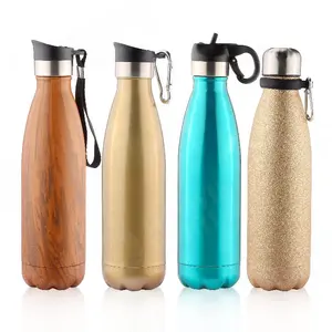 C ol a geformte Sport Edelstahl Isolierte Wasser flasche Vakuum Doppel wand flaschen Halten Sie Getränke heiß für Reisen, Wandern, Camping