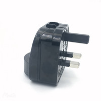 Adaptateur de prise UK vers prise européenne EU Schuko 2 broches 3 broches, convertisseur de prise 13A avec fusible intégré, connecteur de type G pour ordinateur portable, téléphone portable, voyage