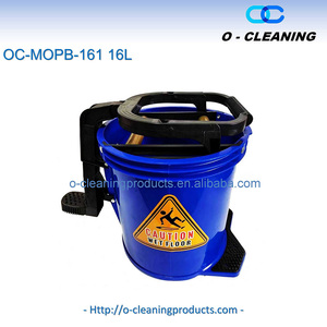 <span class=keywords><strong>Cubo</strong></span> de Fregona Redondo Comercial O-Cleaning de 16L <span class=keywords><strong>con</strong></span> <span class=keywords><strong>Pedal</strong></span>, Rodillo y Escurridor, Carro de Limpieza <span class=keywords><strong>con</strong></span> Ruedas y Sistema de Escurrido sin Manos - Product Image 6