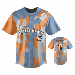 Maillot de baseball personnalisé pour homme, manches courtes, imprimé drapeau sublimé, nom de l'équipe, 17, vêtements de sport respirants en polyester, toutes saisons - Product Image 6