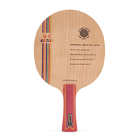 Lame de tennis de table en bois d'érable pur 7 plis, légère, type contrôle, lame de ping-pong, logo personnalisé
