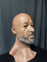 Simulation réaliste réaliste fait à la main Halloween Cosplay mascarade changement de visage personnalisation Silicone homme tête masque carnaval