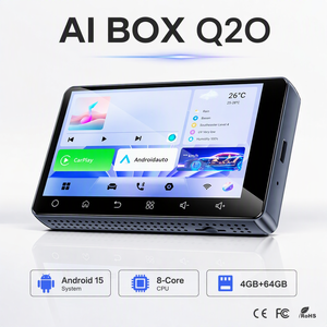Wireless Android Auto Carplay Qualcomm 6125 Chip Android 13 <b>Adapter</b> Carplay AI Box With Screen - Product Image 1