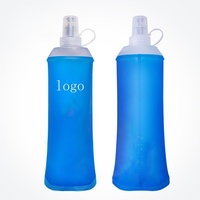 Bouilloire de sport pliable personnalisée pour la course à pied la randonnée le cyclisme Bouteilles pliables en TPU Bouteilles d'eau douce pliables