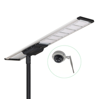 Lampadaires solaires extérieurs avec caméra 200W, tout-en-un, intégrés, 4G Dali LoRa ZHAGA Book18 pour choix EPC