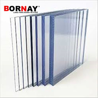 Lembaran Padat Polikarbonat PC Plastik Transparan Anti UV Harga Pabrik BORNAY 2022 untuk Sunroom