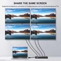 Répartiteur HDMI 2.0 1x4 4K 60Hz 1 entrée 4 sorties Amplificateur de distribution HDMI 4 ports Prise en charge de l'audio 3D pour TV Moniteur Projecteur